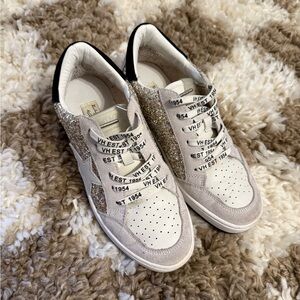 Vintage Havana Gold and White Sneakers